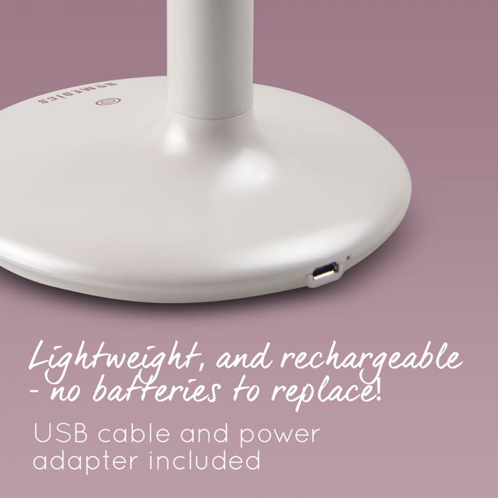 Косметичне дзеркало сенсорне з 5х збільшенням та регульованим LED підсвічуванням Touch&Glow