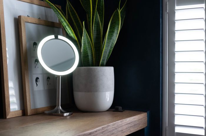 Косметичне дзеркало з датчиком руху, 7х збільшенням та яскравим LED підсвічуванням Twist Illuminated