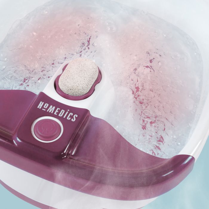 Масажна ванночка з підтримкою температури, акупунктурними шипами та пемзовою насадкою Bubblemate Foot Spa