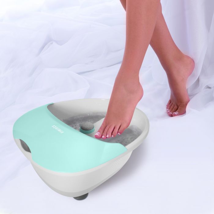 Масажна ванночка з вібромасажем, магнітотерапією, масажними роликами та пемзовими насадками Luxury Foot Spa