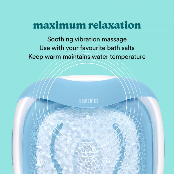 Масажна ванночка складана з вібромасажем та бризкозахисним козирком Foldaway Luxury Foot Spa