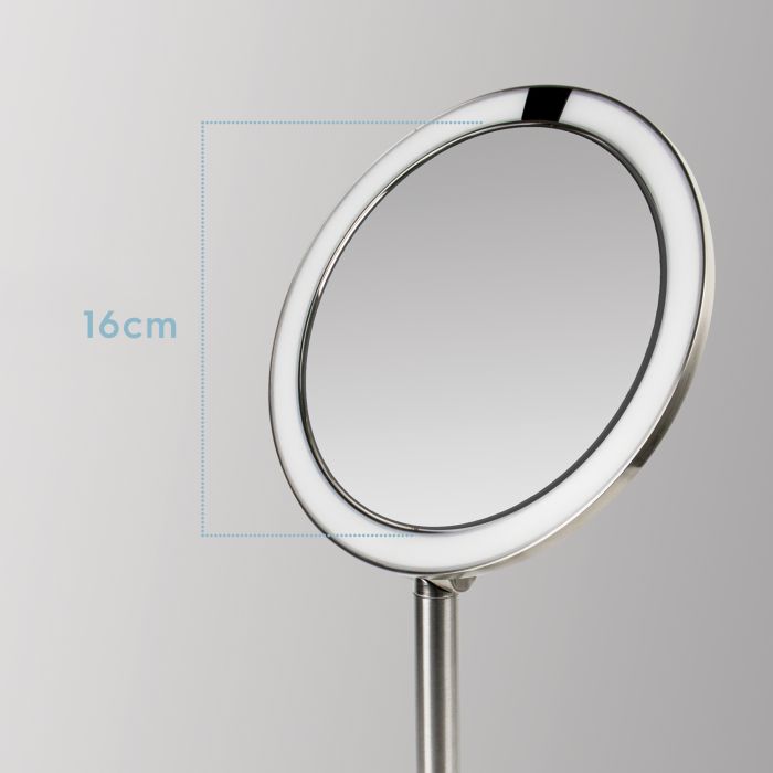 Косметичне дзеркало з датчиком руху, 7х збільшенням та яскравим LED підсвічуванням Twist Illuminated