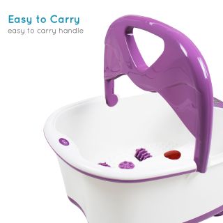 Масажна ванночка з регульованим підігрівом, дозатором для солі, масажними роликами, пемзовою насадкою та ручкою для перенесення Salt & Heat Spa